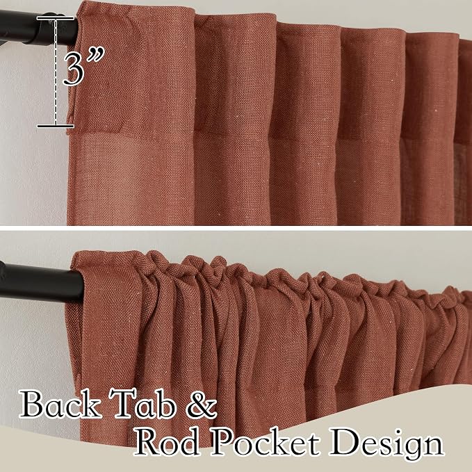 RYB HOME Sheer Curtains 108 inches, Extra Long Floor to Ceiling Curtains | - Image 2