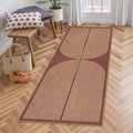 Lahome Modern Rainbow Easy Jute 2x6 Runner Rug by Lahome