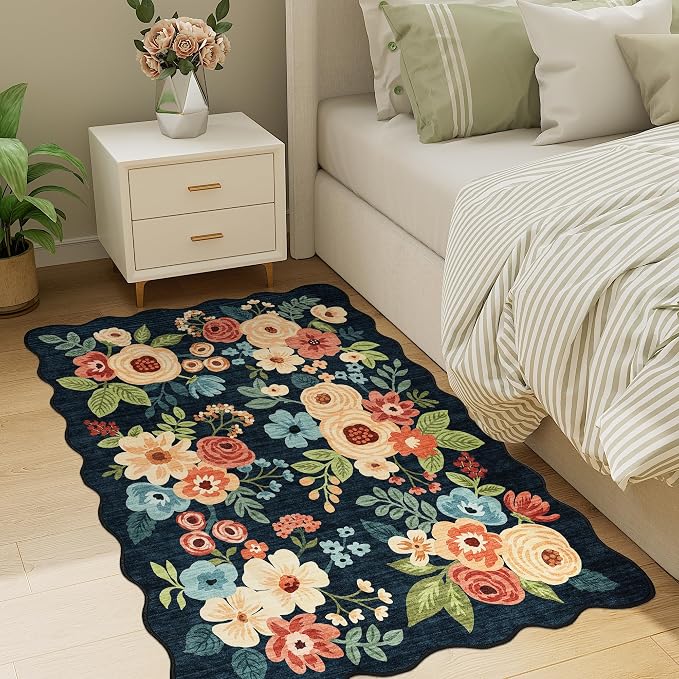 DUKINO 3x4 Rug, Non Slip Floral Washable Area Rug - Image 6
