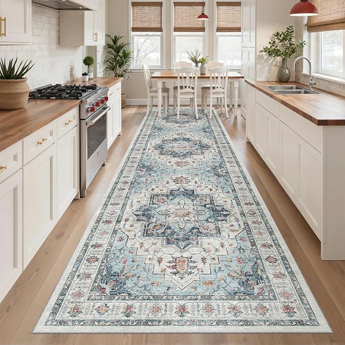 Madane Hallway Runner Rug 3x12 Washable Kitchen Runners 12ft, Soft Low-Pile - Image 3