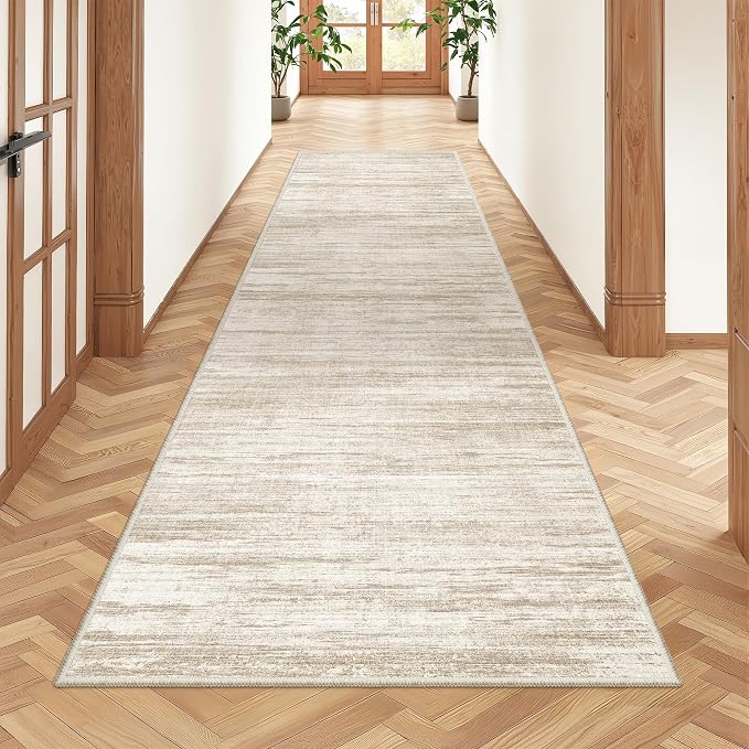 2'6 x 8' Runner Rug Non Slip, Washable Kitchen Rugs, Nursery Room, Soft Runner - Image 3