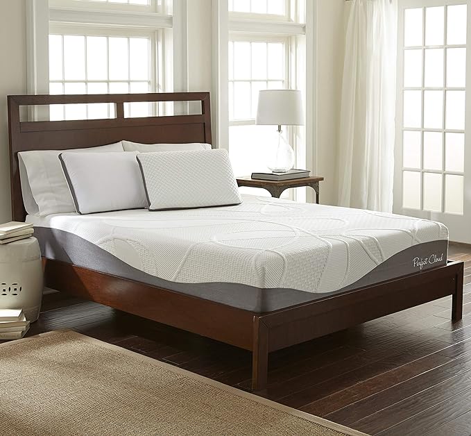Perfect Cloud Made in The USA UltraPlush Charcoal-Infused 10 inch Memory Foam Mattress - Pressure Relieving - Bed-in-a-Box (Twin)