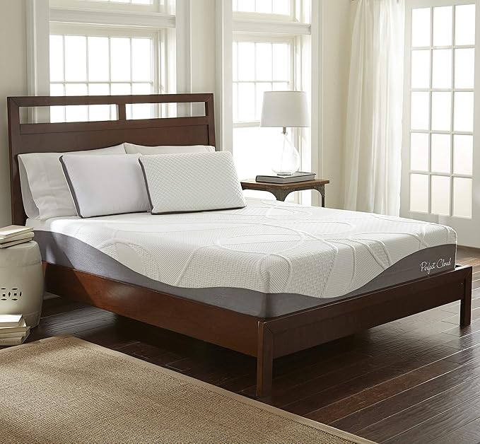 Perfect Cloud Made in The USA UltraPlush Charcoal-Infused 10 inch Memory Foam Mattress - Pressure Relieving - Bed-in-a-Box (King)