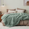 Bedsure GentleSoft Fluffy Sage Green King Size Blanket by Unknown