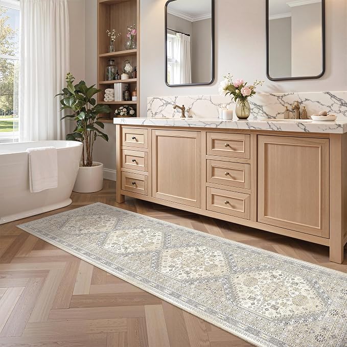 2x8 Runner Rug Non Slip, Washable Hallway Runner Rug, Nursery Room, Soft Runner - Image 5