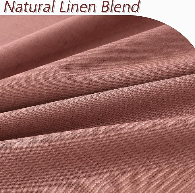100% Blackout Curtains 96 Inch Length 2 Panels Set - Image 3