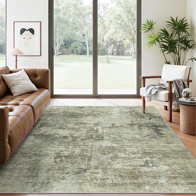 Soalmost Abstract Rug 5x7 Washable Area Rugs - Image 8