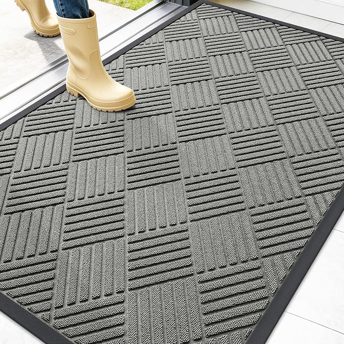 OLANLY Front Door Mat Outside Entrance 47x32, Waterproof Heavy-Duty Doormat | by OLANLY