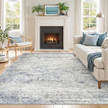 5x7 Area Rugs for Living Room, Large Washable Rug, Dining Room, Low Pile by Restydon