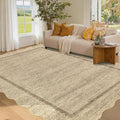 GarveeHome Scalloped Area Rug 4x6 by GarveeHome