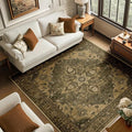 RELEANY Washable Area Rug, Square 6'x6', Water Repellent, Pet Friendly by RELEANY