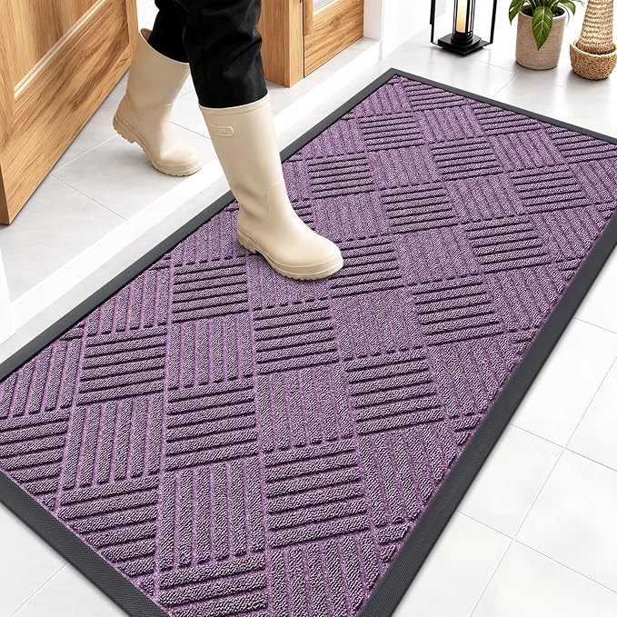 OLANLY Front Door Mat Outside Entrance 47x23, Waterproof Heavy-Duty Doormat | by OLANLY