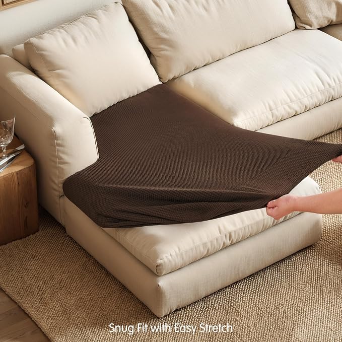Hokway Stretch Chaise Cover Individual Couch Cushion Slipcovers Reversible - Image 5
