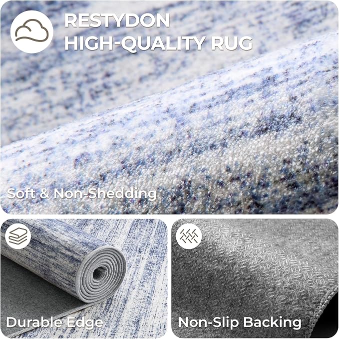 2x8 Runner Rug Non Slip, Washable Hallway Runner Rug, Nursery Room, Soft Runner - Image 7
