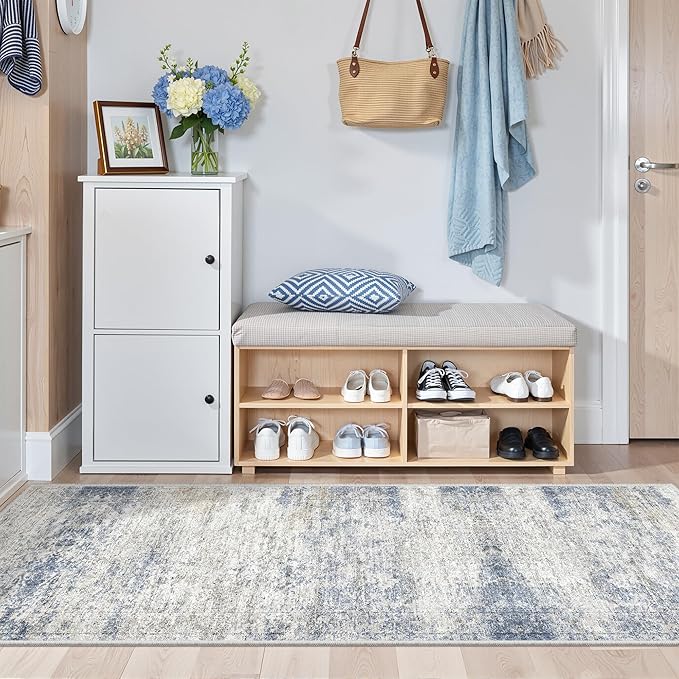 2x5 Rug Runners for Hallways Non Slip, Kitchen Rugs, Nursery Room, Soft Runner by Restydon