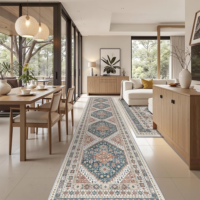 Washable Runner Rug 2.5x14, Long Kitchen Rugs Non-Slip, Soft Hallway Runner - Image 5