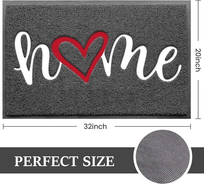 Door Mat Welcome Mat Floor Mat for Entryway, High Traffic Areas | Low Profile - Image 3