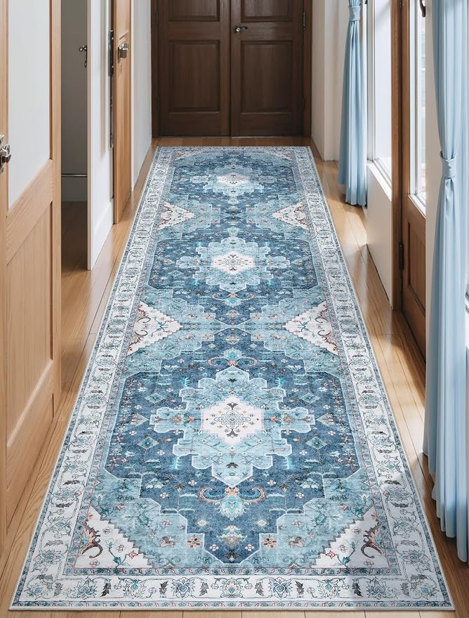 SERISSA 2'6"x10' Washable Non Slip Boho Runner Rug by SERISSAHomeDecorCollection