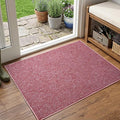 2x3 Red/White Area Rug Washable Non-Slip Soft Thin by Unknown