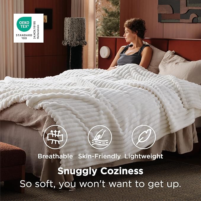 Bedsure Soft Cozy Cal King Size Blanket - Image 3