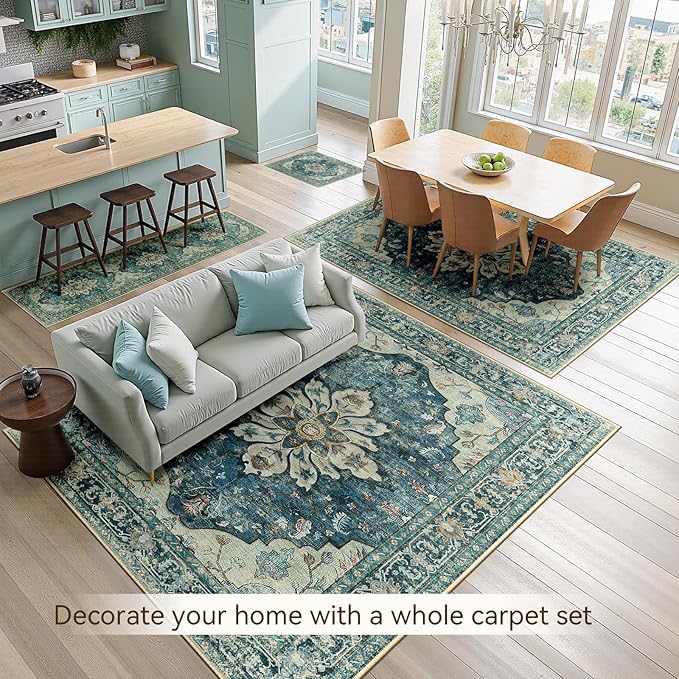 RELEANY Washable Area Rug, Runner 2'x10', Water Repellent, Pet Friendly - Image 3