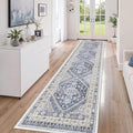 2'6 x 10' Runner Rug Non Slip, Washable Kitchen Rugs, Living Room, Long Rug by Zesthome
