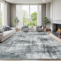 9x12 Area Rug for Living Room, Abstract Washable Non-Slip Large Rugs, Dining by Lofus