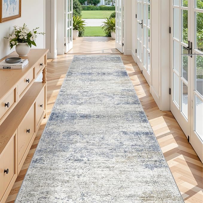 3x12 Runner Rug Non Slip, Washable Hallway Runner Rug, Living Room, Long Rug - Image 3