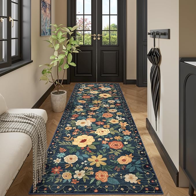 DUKINO 3x10 Runner Rug, Washable Kitchen Runner Rug Non Slip, Low Pile - Image 4