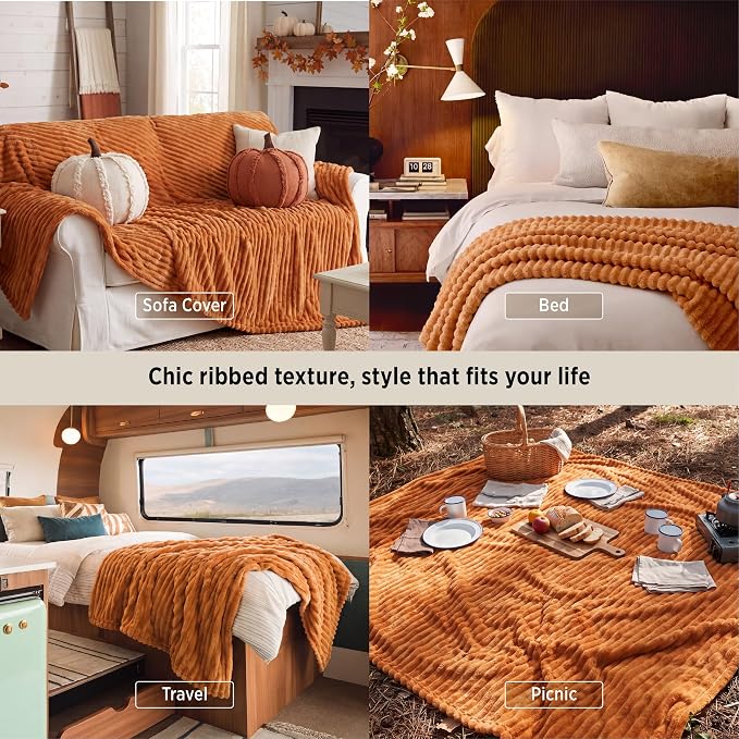 Bedsure Soft Full Size Fleece Blankets - Image 4