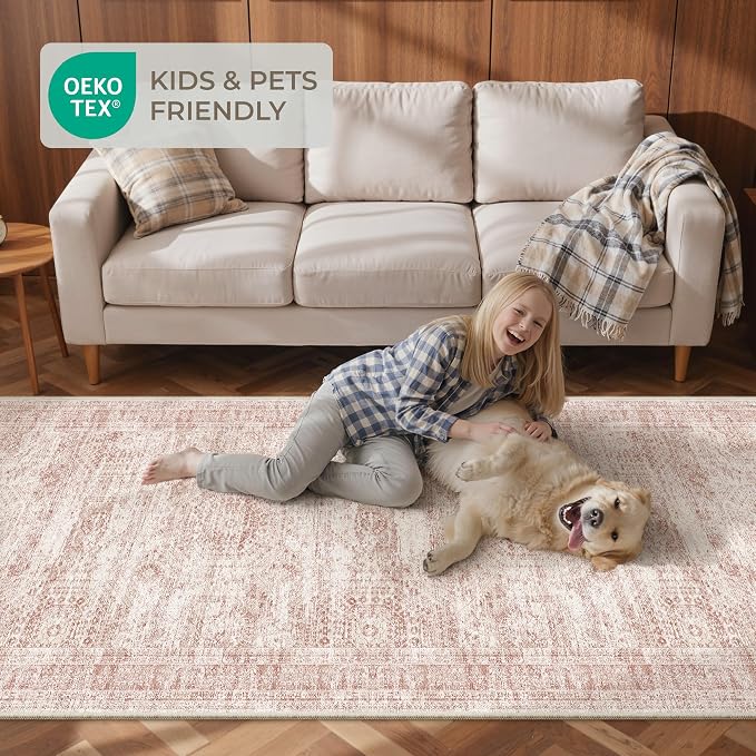 2x8 Runner Rug Non Slip, Washable Hallway Runner Rug, Nursery Room, Soft Runner - Image 9