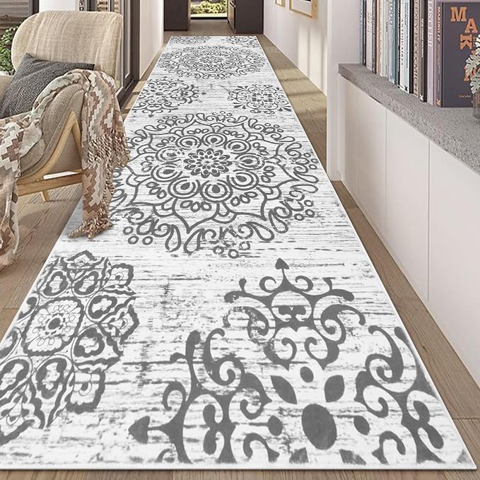 HEBE Hallway Runner Rug 3'x10', Washable Non Slip Kitchen Rug Runner | Soft by HEBE