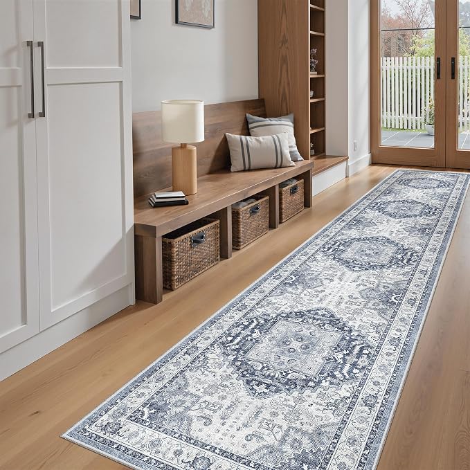 Madane Washable Runner Rugs 2x12 Long by Madane