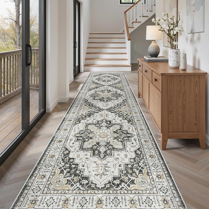 Madane Hallway Runner Rug 3x10 Washable Kitchen Runners 10ft, Soft Low-Pile - Image 4