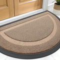 OLANLY Half Circle Front Door Mat Outside 33x21 All-Season Rubber Doormat | by OLANLY