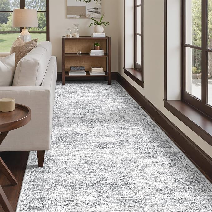 4x10 Runner Rug Non Slip, Washable Hallway Runner Rug, Nursery Room, Soft - Image 4