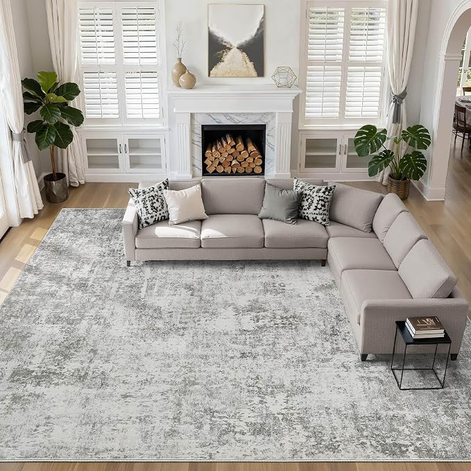 LOONGRUG 10x14 Area Rugs Washable Large Neutral Modern Living Room Rug | by LOONGRUG