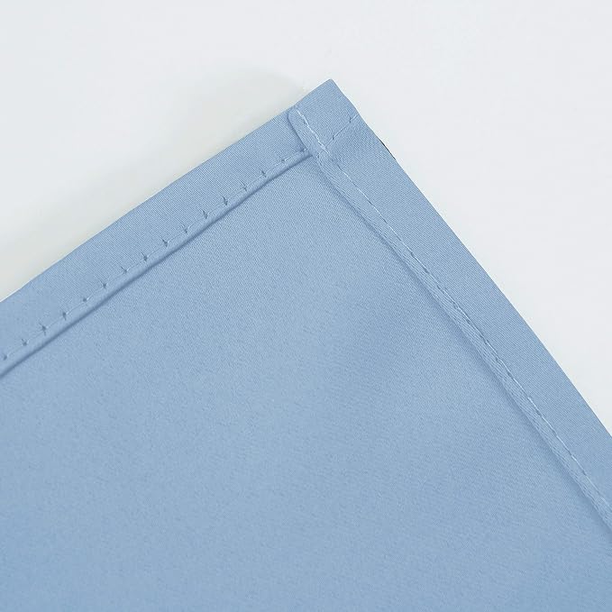 Sky Blue Blackout Curtains 66 x 63 Inch Length/Set of 2 Curtain Panels/Thermal - Image 8