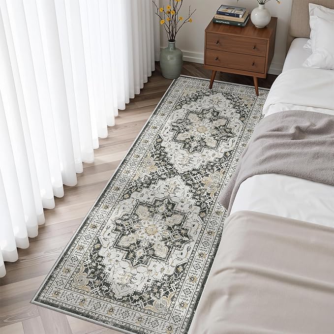 Madane Hallway Runner Rug 2x5 Washable Entry Rugs Non-Slip, Soft Low-Pile by Madane