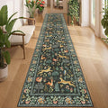 DUKINO 2.6x12 Hallway Runner Rug, Washable Animal Rug Non Slip, Stain Resistant by DUKINO