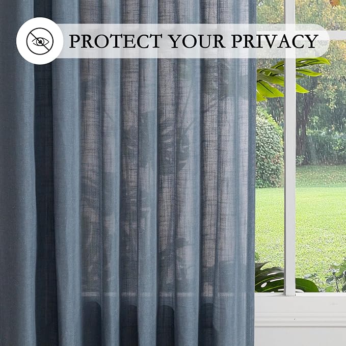 MYSKY HOME Short Semi Sheer Curtains - Image 6