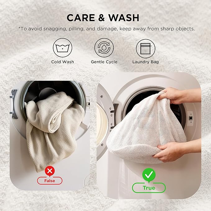Bedsure GentleSoft 100% Cotton Large Throw Blanket - Image 7