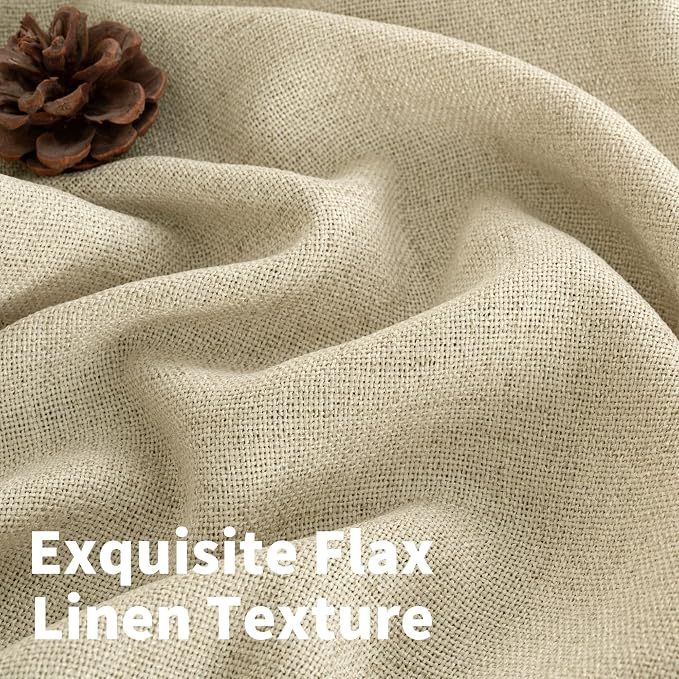 YoungsTex Linen Curtains 80 Inch Length - Image 3