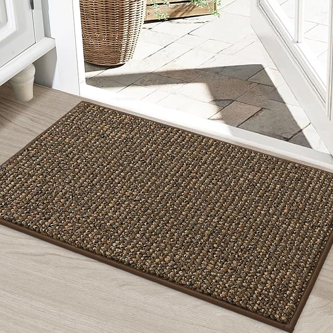 BEQHAUSE Dirt Trapper Door Mat 24" x 36", Non-Slip Washable Doormats, Low by BEQHAUSE