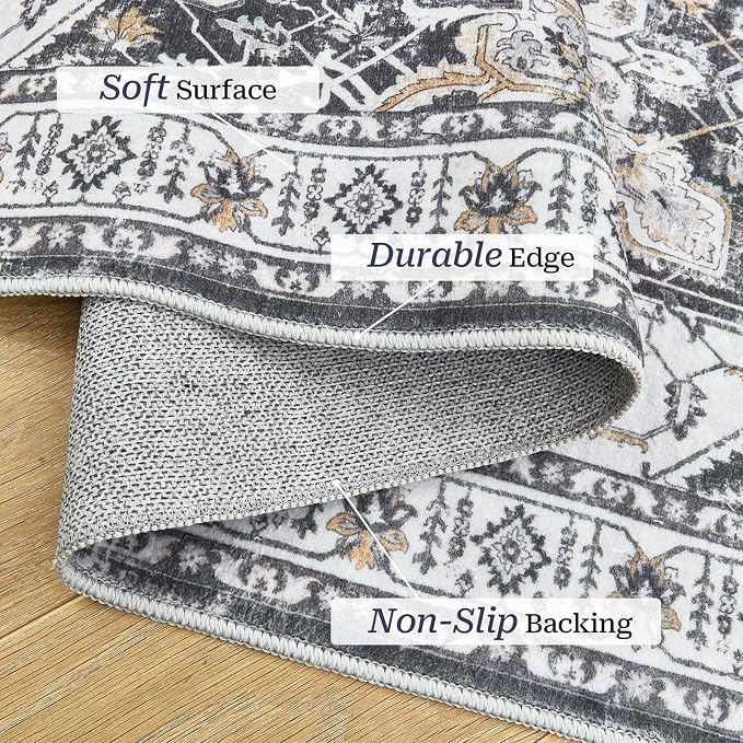 Madane Washable Runner Rugs 2x12 Long - Image 4