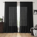 Extra Wide 100x96 Inch Linen Curtains by Nanspring