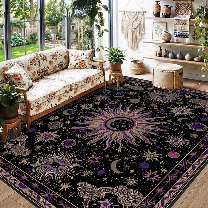 Vacuum-Friendly, 5x7 Washable Area Rug - Image 2