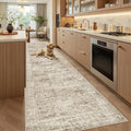 Soalmost Washable 3x10 Hallway Runner Rug Non-Slip Kitchen Entry Rugs Brown | by Soalmost