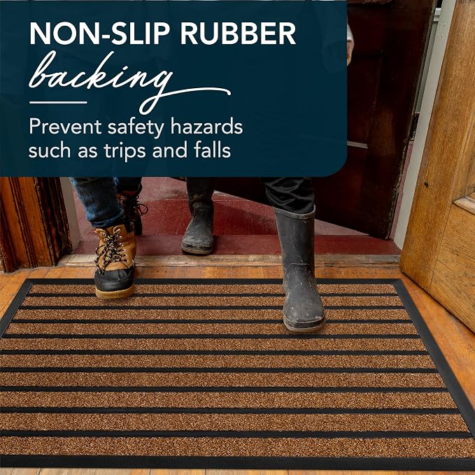 ubdyo Extra Durable Door Mat Outside Entrance | Dirt Trapping, Non-Slip Backing - Image 6