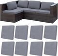 8Pcs Patio Cushion Covers, Outdoor Stretch Cushion Covers, Washable | Stretch by Unknown